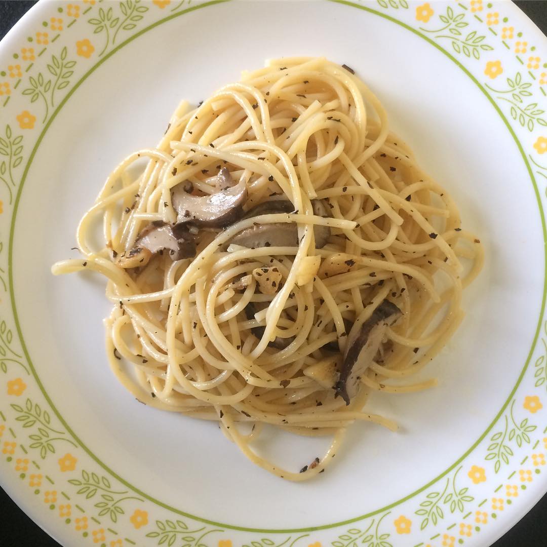 Garlic Mushroom pasta 