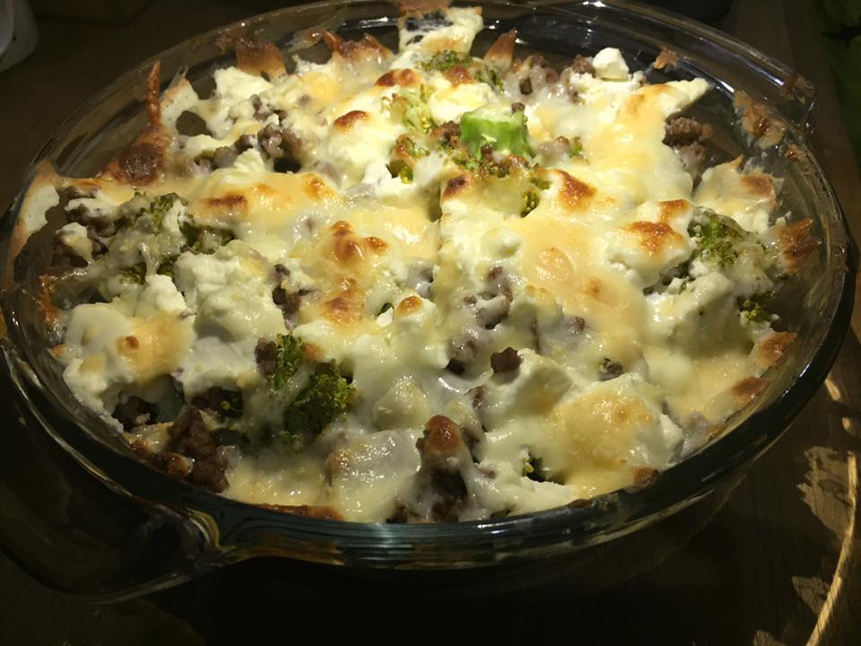 Easy Recipes: Cheesy Low Carb Eggplant & Broccoli Dish