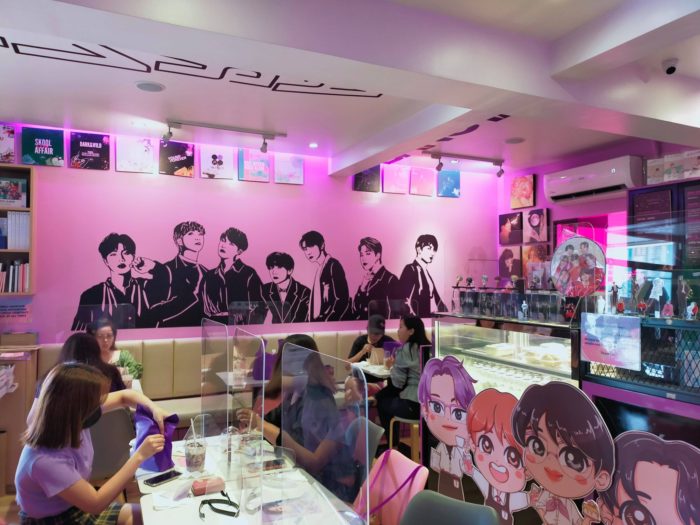 In the Company of BTS ARMYs at the Purple 7 Cafe